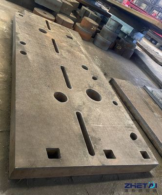 Placas de aço carbono cortadas sob encomenda Partes de equipamentos mecânicos de corte de chama personalizados para aço