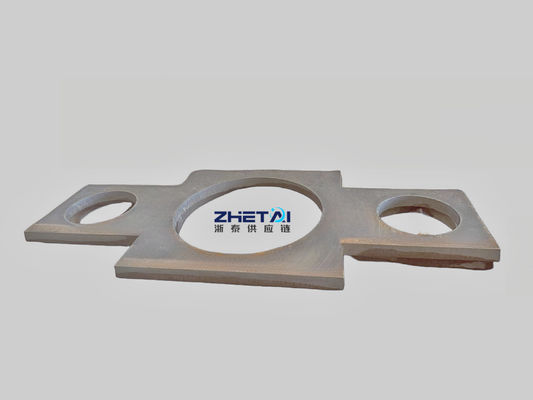 Peças de máquinas de estampagem de chapa de aço cortada ao tamanho de 10 mm de metal preto de carbono Peças de corte de chama de chapa lateral