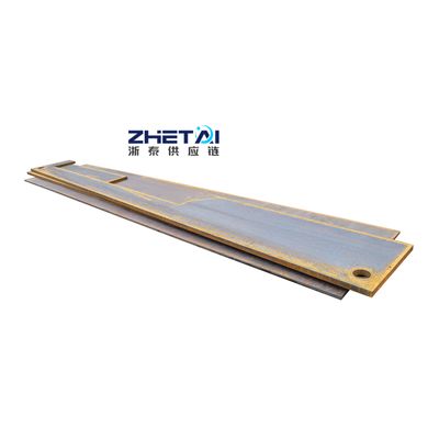 Placas de aço carbono de metal preto para máquinas de estampação Partes de placas laterais Partes de corte por chama